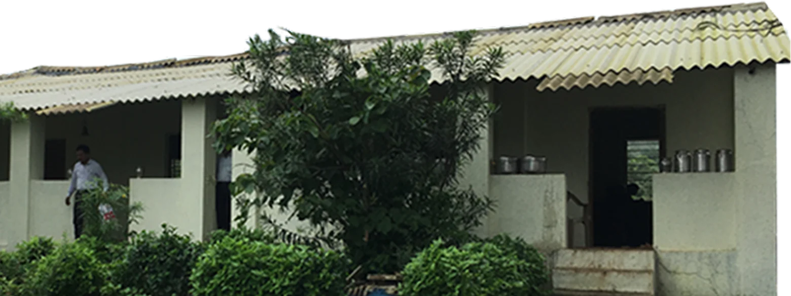 Rural school building with sanitation facilities supported by Capri Foundation